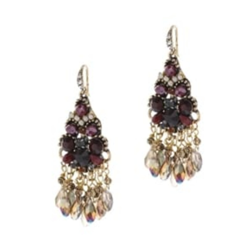 STELLA + RUBY Crystal Drop Earrings